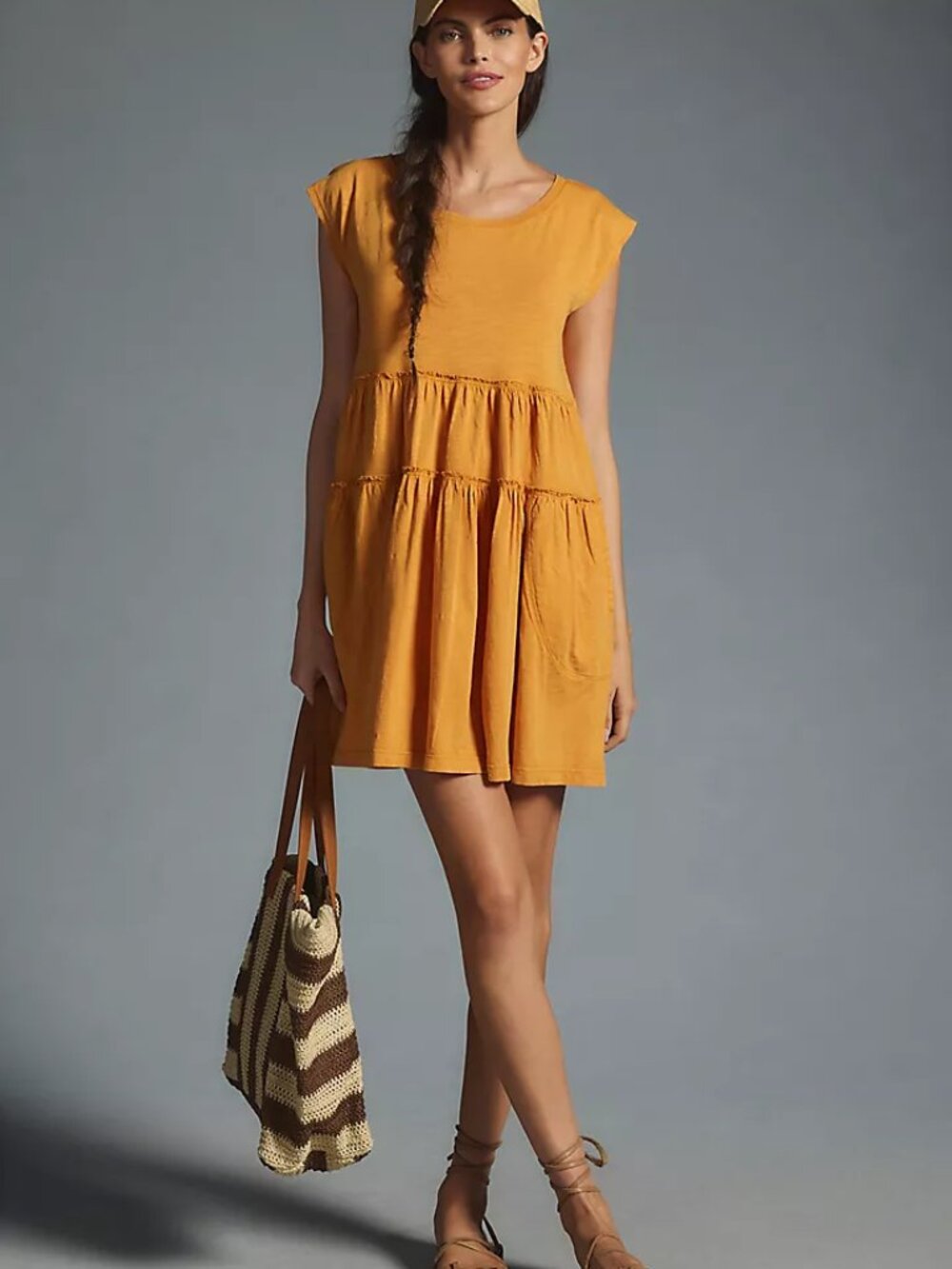 Anthropologie Daily Practice Bonita Tiered Casual Dress